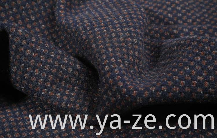 GRS double-faced fleece tweed woven woolen wool manufacturer fabric for overcoat suit blazer cloth